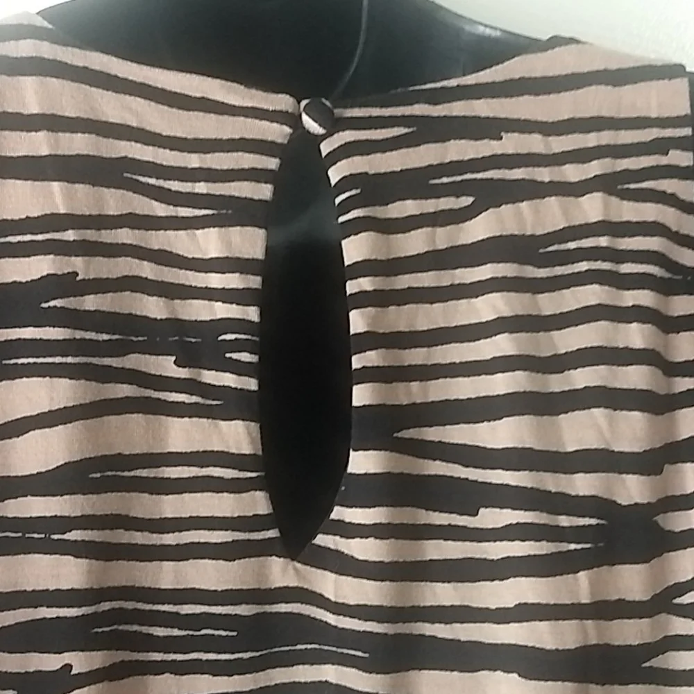 Loft sleeveless Animal Print Knit Dress